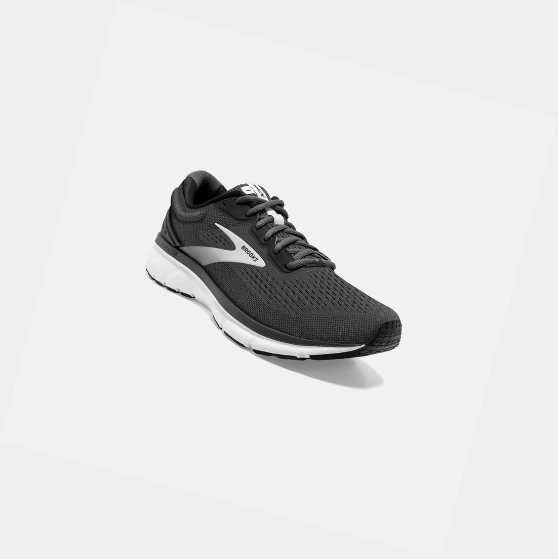 Chaussures Running Route Brooks Trace Noir Grise Homme | FOQ-34974864