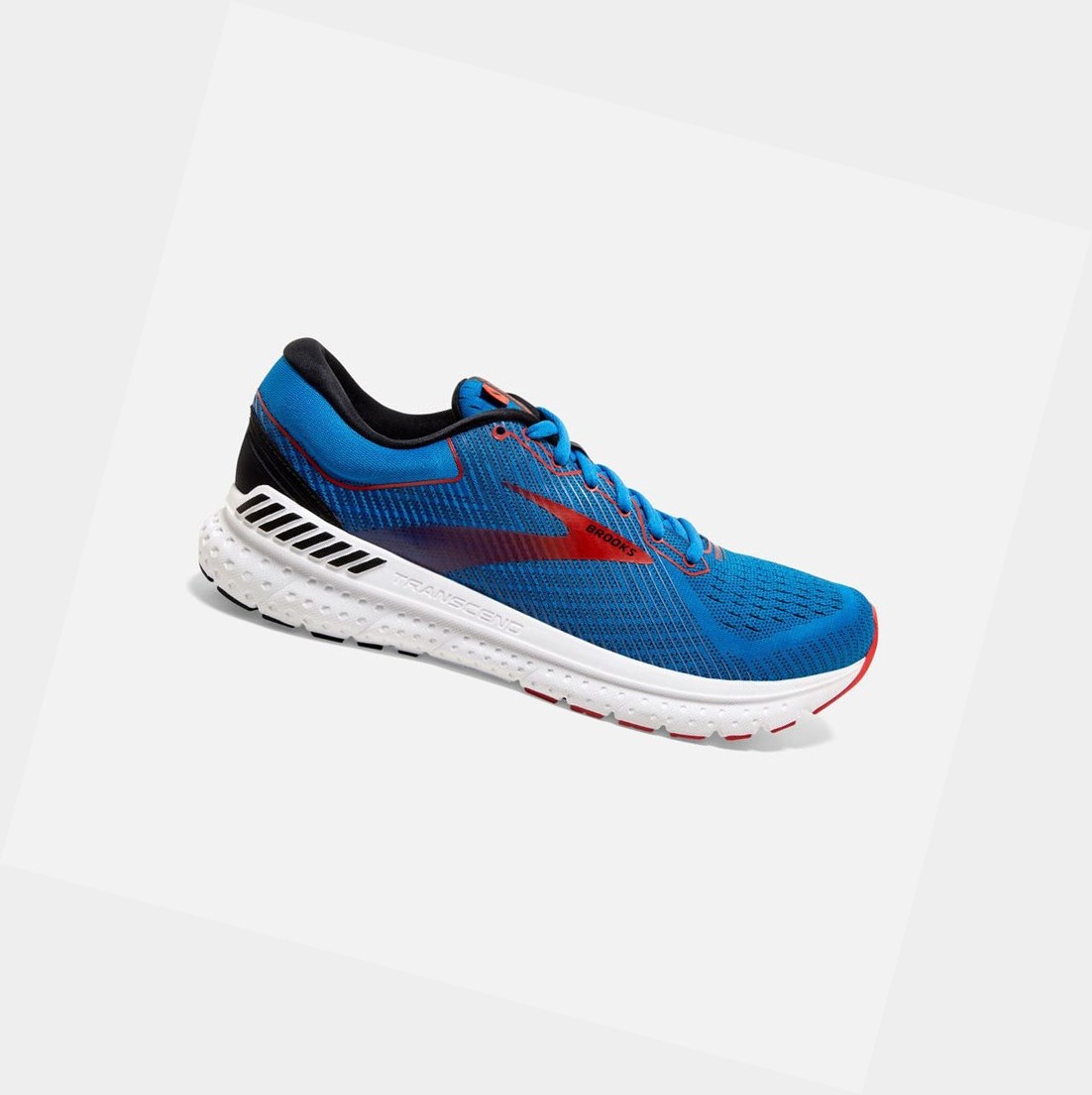 Chaussures Running Route Brooks Transcend 7 Noir Rouge Homme | XNB-14628322