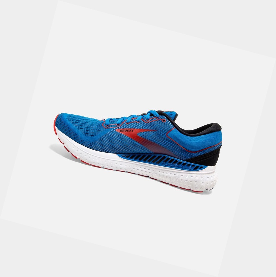 Chaussures Running Route Brooks Transcend 7 Noir Rouge Homme | XNB-14628322