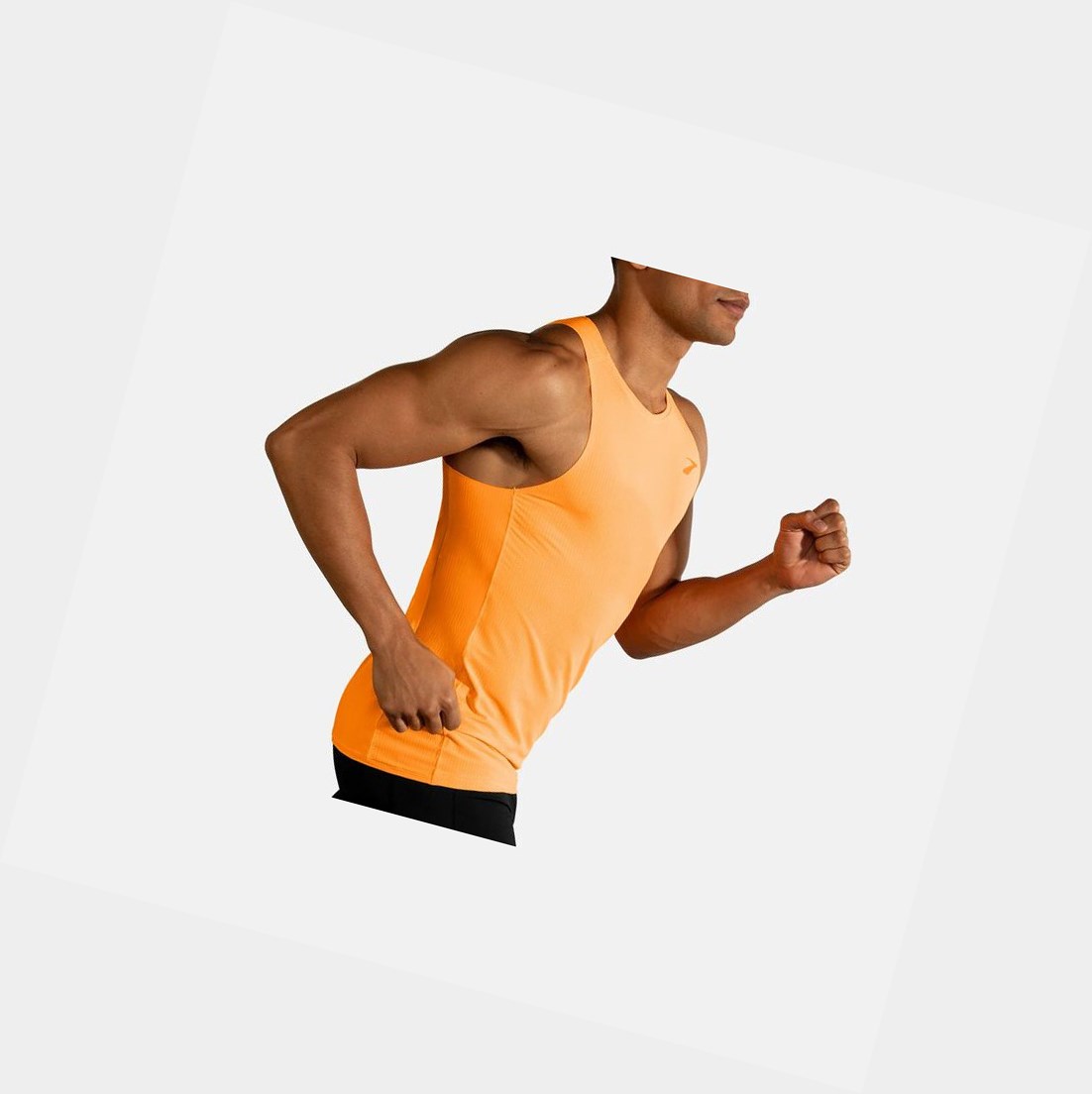 Hauts Brooks Atmosphere Singlet Orange Homme | UFI-30352456