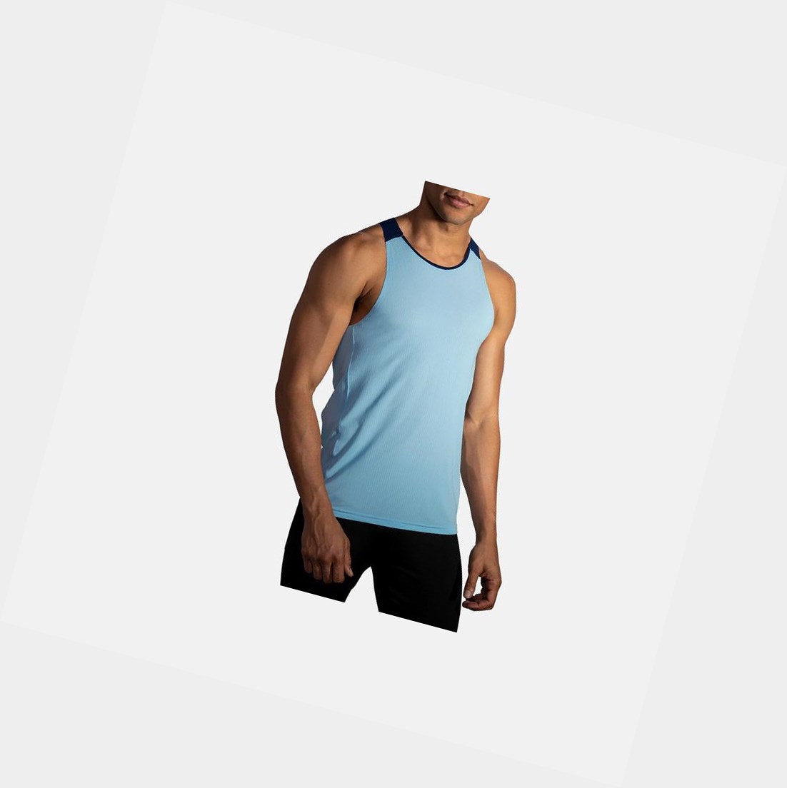 Hauts Brooks Atmosphere Singlet Bleu Marine Homme | BZJ-59416965